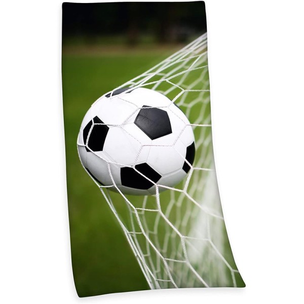 Velour Strandtuch Fussball 75x150 cm